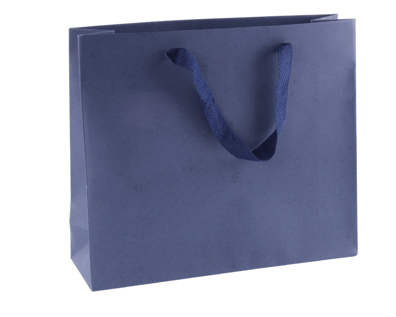 schetsen herten Assimileren Luxe papieren draagtas met geweven lint - Donkerblauw (54x14x44.5+6cm)
